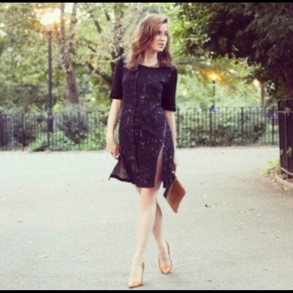 Elie Tahari for Design Nation Black Sheath Dress